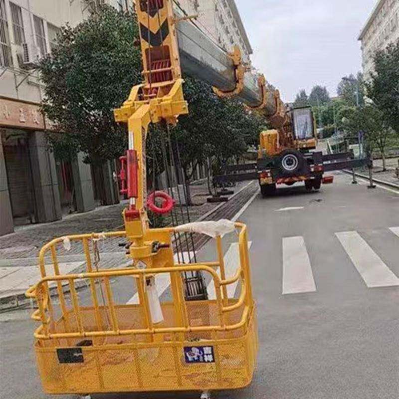 外墙用平吊框顶框工施备ELZ吊篮自动调节衡吊车配动向轮带臂旋转