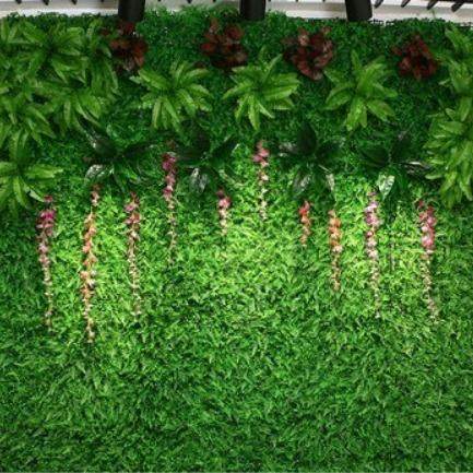 真物墙背景形象仿门头广告植绿植形象ZBH墙草坪装饰店铺牌软装花