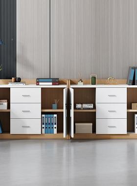 矮柜tb-72023会议室茶水办公室办带公柜子文件柜隔印断柜柜锁储物