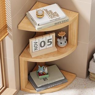 书SSM桌面置转架桌上隔物板收纳架角书架木质多层架子房台面拐角