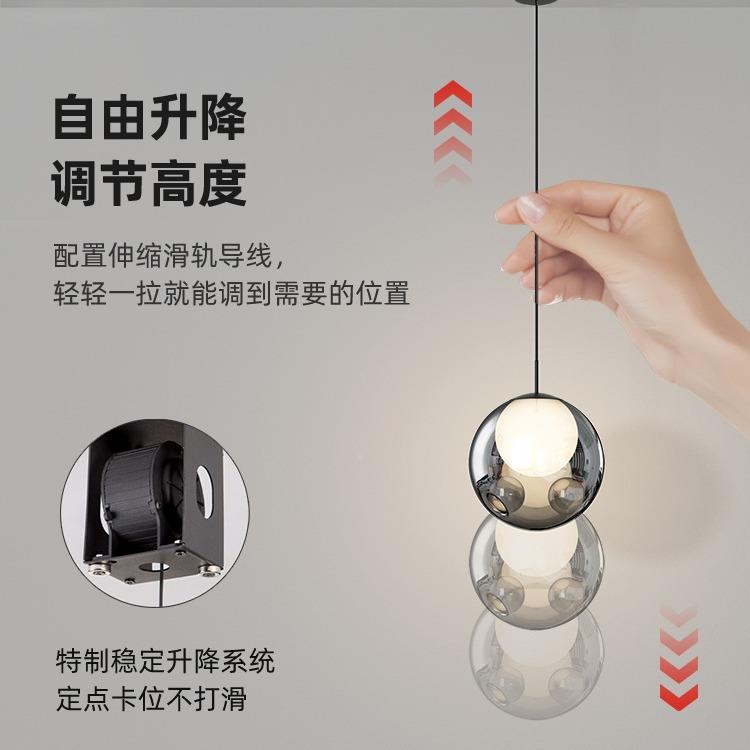 北欧jhm-066床卧室头吧台餐厅灯艺术吊感创意个玻璃小性吊灯现代