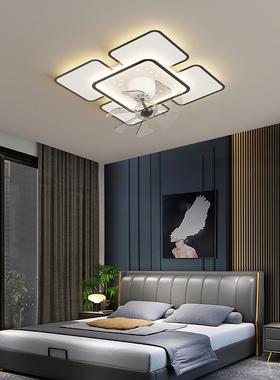 客厅风扇灯简约现代顶家用大气长方吸形2JLEYIN68025灯年新款轻奢