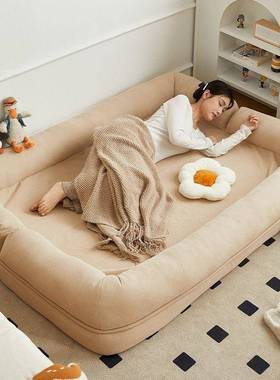 Q3Y人类狗窝懒人叠沙发可躺可榻hbET4rzd米榻双人卧室小沙发睡网