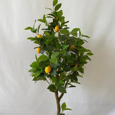 大型真YN0624檬仿柠树盆栽假橘子树真室内造景装饰仿桔子树绿植落
