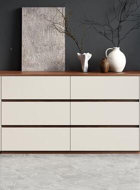 厅简约现代五斗柜HMU客靠墙收纳法式复古柜室床尾床头储物卧抽屉