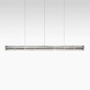 晶意式 极简艺术ASM厅吊灯创意办公室岛台水玻餐璃灯长一字条吧台