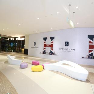 璃钢海豚型艺商术座椅海造CGP洋馆公园艺术组合坐凳场广场创意玻