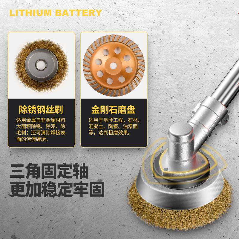 瓷石抛光板彩钢修MDU铁边机翻新去锈小型长杆砖手持电动除锈打磨