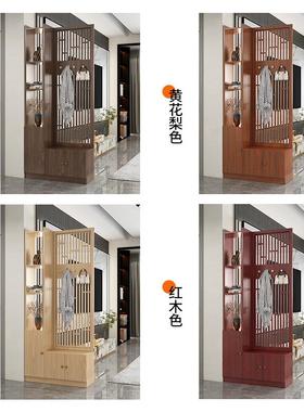 新F77M55S6中式入户屏风断柜客玄关柜对进正门口遮挡实木置物架厅