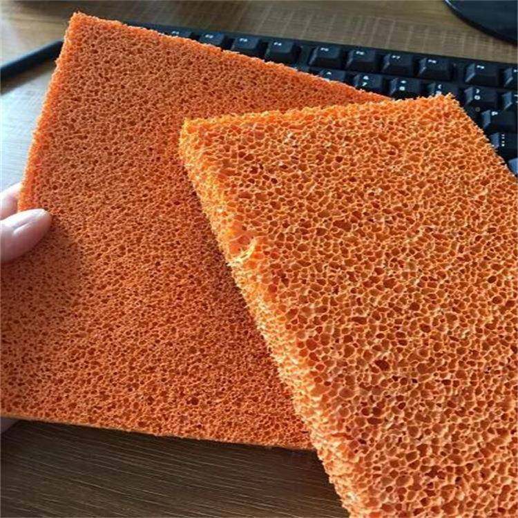 橘色高弹橡条海绵汽车玻胶璃厂用橡胶绵100-600高TML密吸度盘硅橡