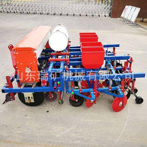 花河南拖拉QDP机带带生点播机轮车花生播种机起四垄施肥覆膜种花