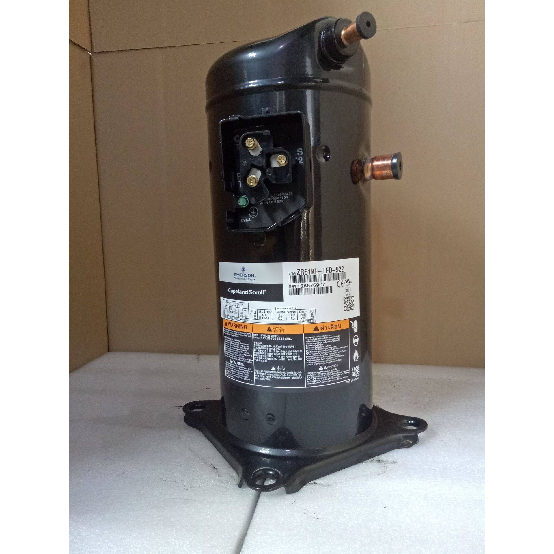 ZRD61KCE-TF5-522 ZR61KC-TF5-422 谷轮5匹压缩机3管3相200V