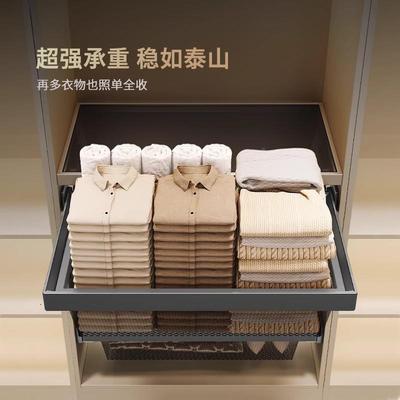 衣柜密网篮屉式衣橱内衣帽间EW网篮篮置收纳储物篮家用衣帽间拉收