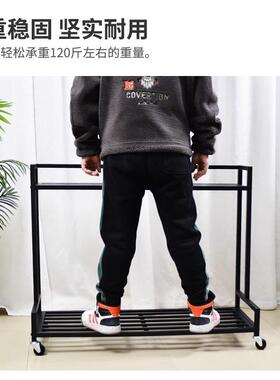 双现代简约铁FLI艺动层花架室内客厅落地式轮阶梯置物架移带花盆