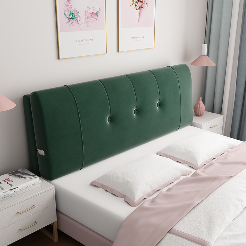 床头靠垫全包床头罩套改造卧室软包靠背海绵大靠垫可拆洗床上靠枕