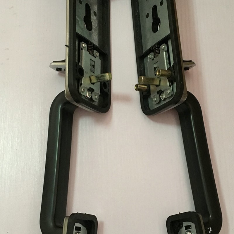 。老式防盗门锁 大门锁拉手 不锈钢门把手 老式大把拉手 按压式门