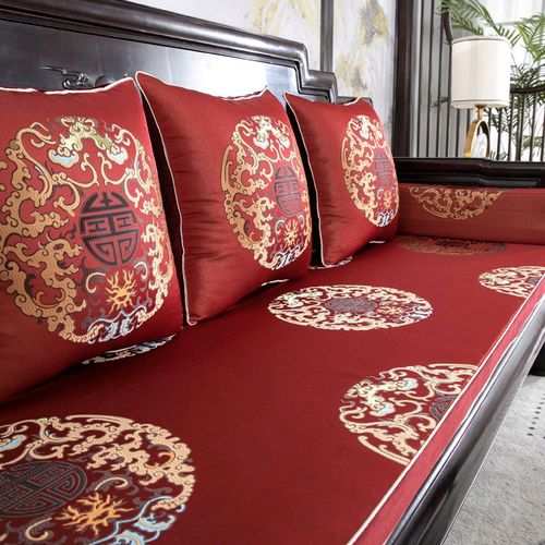 中式红木沙发垫客厅实木防滑沙发坐垫海绵椅垫罗汉床垫可拆洗定制