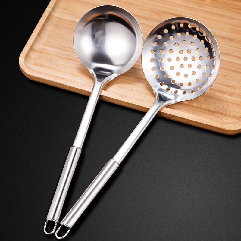 不锈钢锅铲勺子套装厨房家用长柄厨具不烫手煎铲炒菜铲子漏勺汤勺