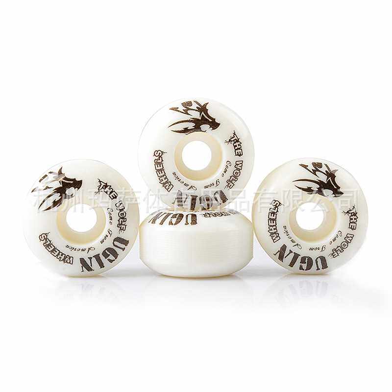 【收缩装】PU车线恶狼轮子95A52*30新手双翘滑板轮子MS2401