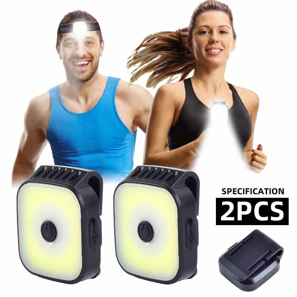 多功能爆款led头戴式带灯超轻薄跑步灯头夹子便携头灯