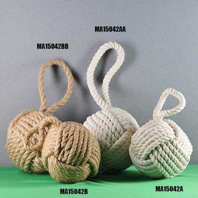 棉麻球门档 手工麻球 防撞球 时尚创意门档家居摆件 迈瑞恩15042