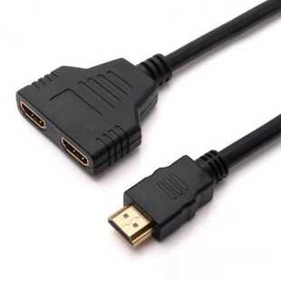 HDMI分配器一进二出一分二HDMI 1分2高清线 HDMI分线器hdmi转接头