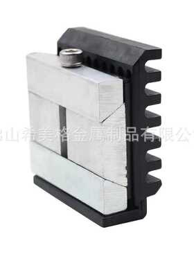 供应黑色可调节紧固件U槽配件 适用玻璃10-14mm 搭配62*102mm铝槽