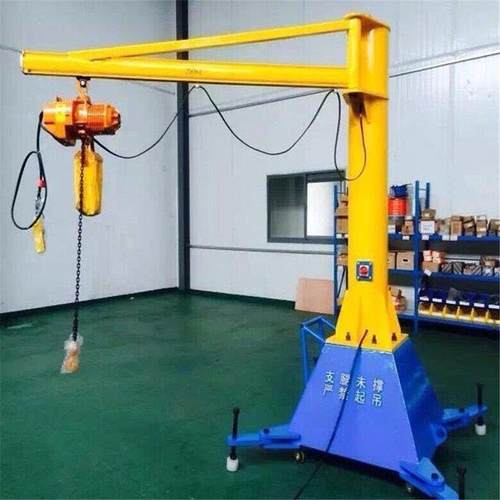 车间搬运用悬臂起重机 电动悬臂吊 吨移动手动立柱式旋臂小吊机