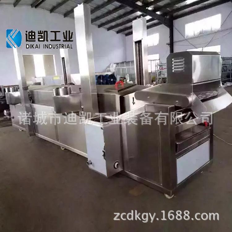 供应辣条面筋油炸机 食品全自动油炸机 现货面筋油炸流水线
