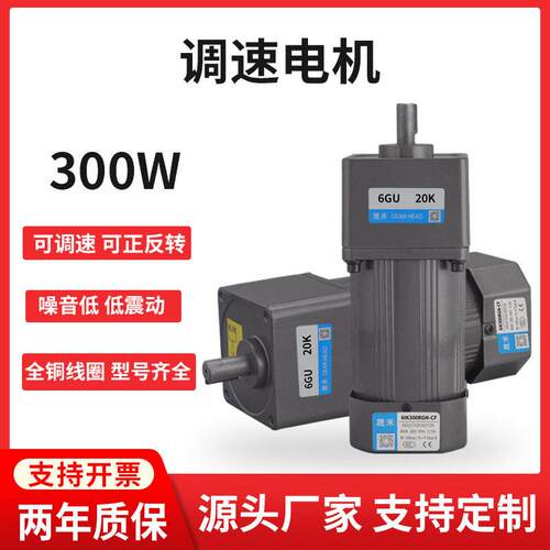 可调速电机相三相220V齿轮速电机6I300RGU-CF小型变速马达厂
