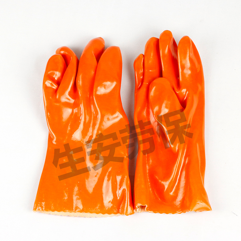 包邮东亚828棉毛浸塑耐酸碱耐油耐磨化工机械渔业劳保防护手套