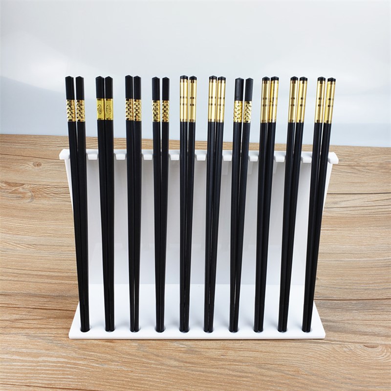 高档合金筷子展示架  不锈钢 实木筷子货架 展会摆样陈列架亚克力