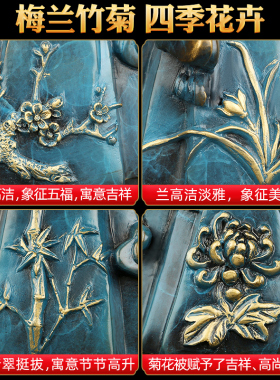 吉善堂《四季兴隆》全铜龙摆件 招财生肖龙青龙书房办公室装饰品