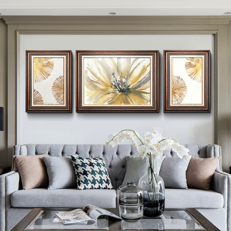 盛迪客厅装饰画卧室餐厅挂画美式沙发背景墙挂画走廊玄关油画欧式