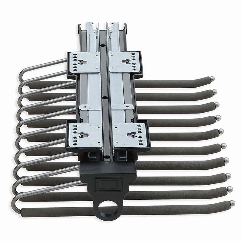 衣柜顶装裤架衣帽间多功能伸缩双排裤架单排阻尼缓冲西抽侧装推拉