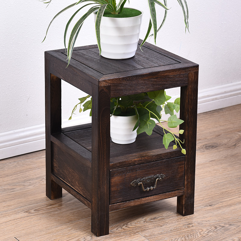 实木花架烧桐木客厅阳台绿萝多层花盆架中式盆景室内置物架花几