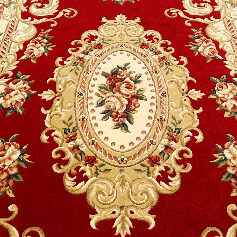 万腾 客厅地毯欧式加厚大沙发茶几毯手工雕花家用美式卧室床边毯