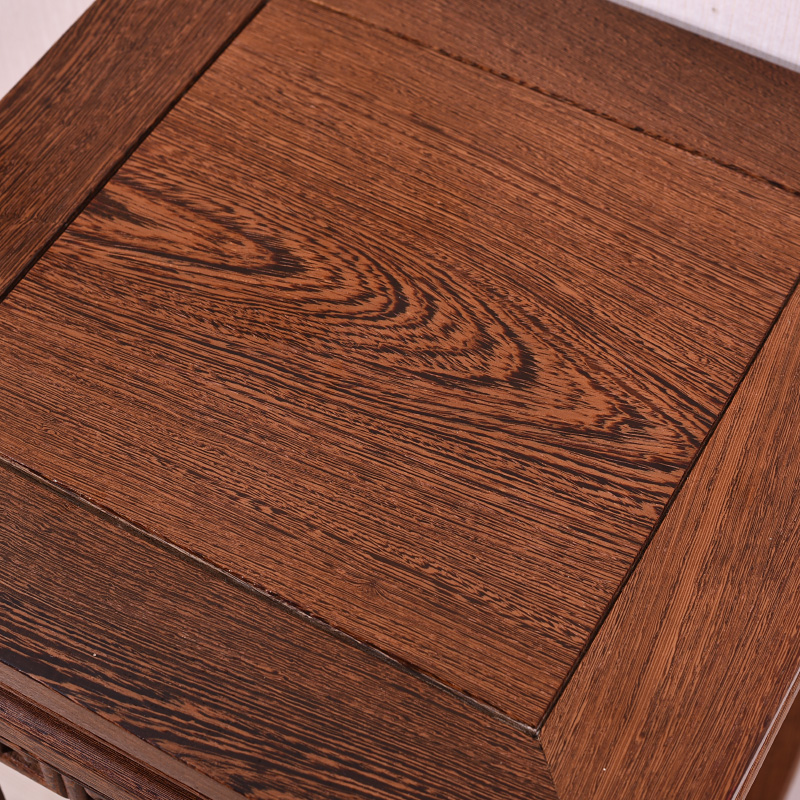 红木家具 鸡翅木花架 客厅室内阳台木质原木仿古中式实木花几落地