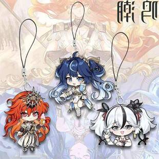 鸣潮周边亚克力手机链可爱二次元奥古斯特椿尤诺学生书包手机挂绳