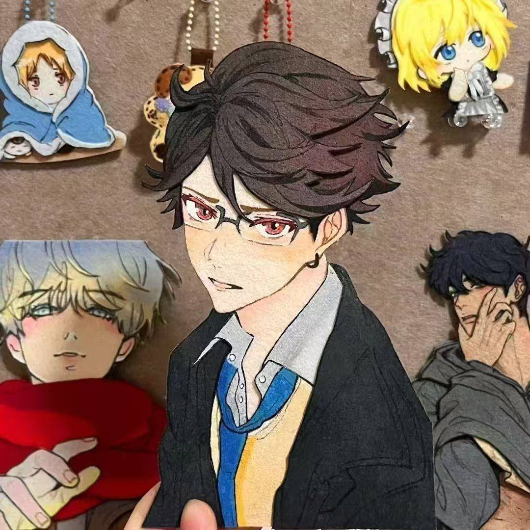 适用小红书同款ins风排球少年及川彻不织布挂件高颜值diy装饰