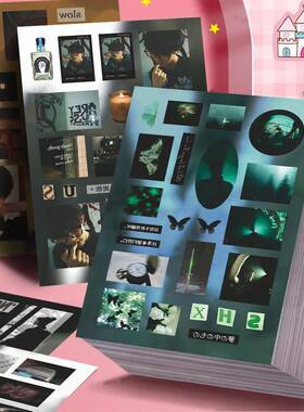 24大张Top登陆少年苏新皓帅气ins咕卡周边拼贴贴纸susu福福手账贴