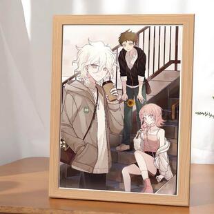 新款弹丸论破2伯日七创意简约相框送朋友房间装饰书桌摆台小礼物