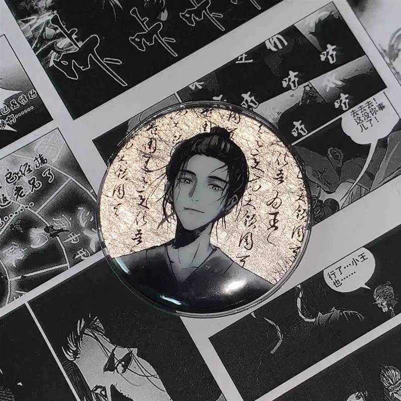 一人之下王也吧唧周边谷子生日送朋友拉丝银葱58mm吧唧