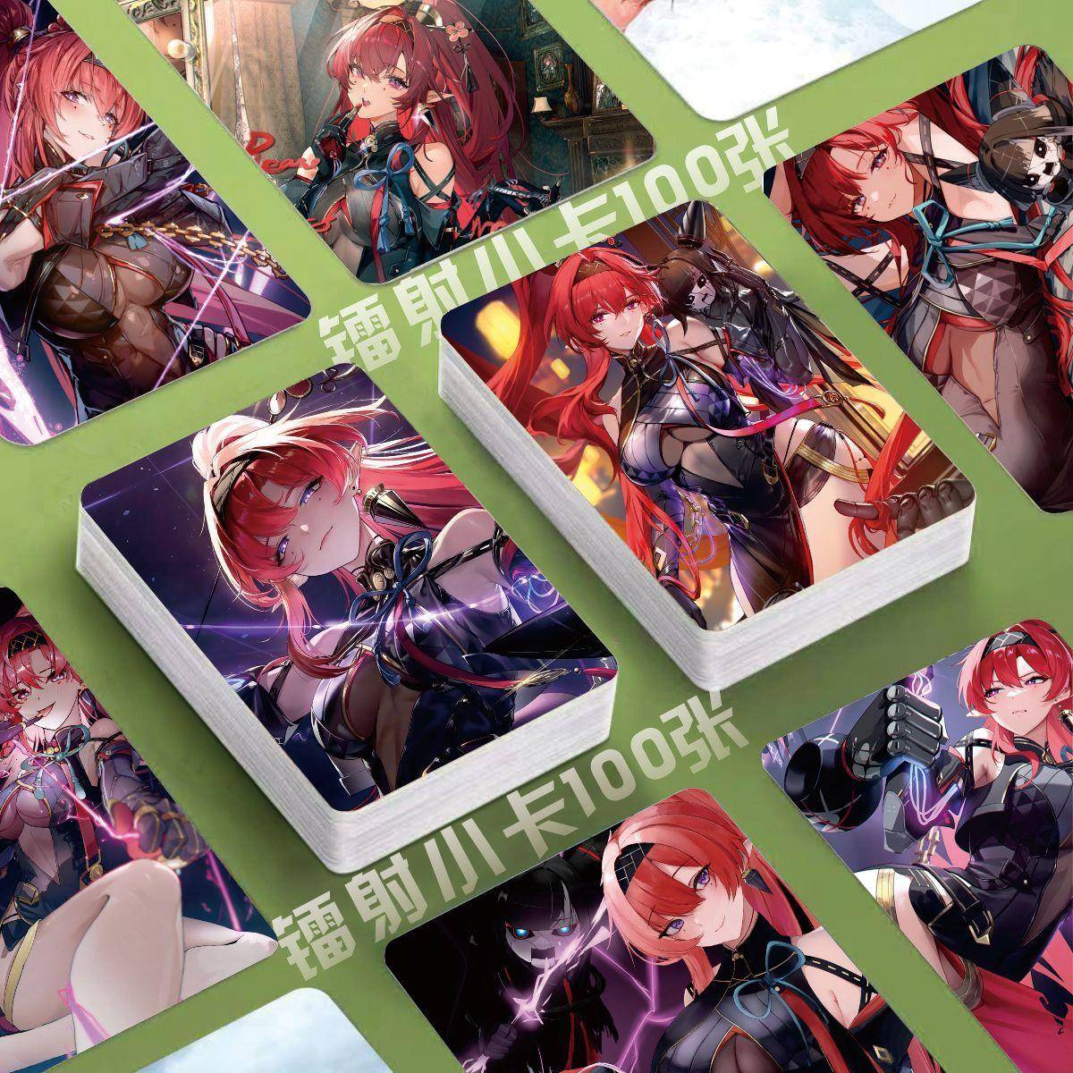 【48小时发货】鸣潮吟霖周边镭射小卡100张游戏卡片照片定制3寸圆