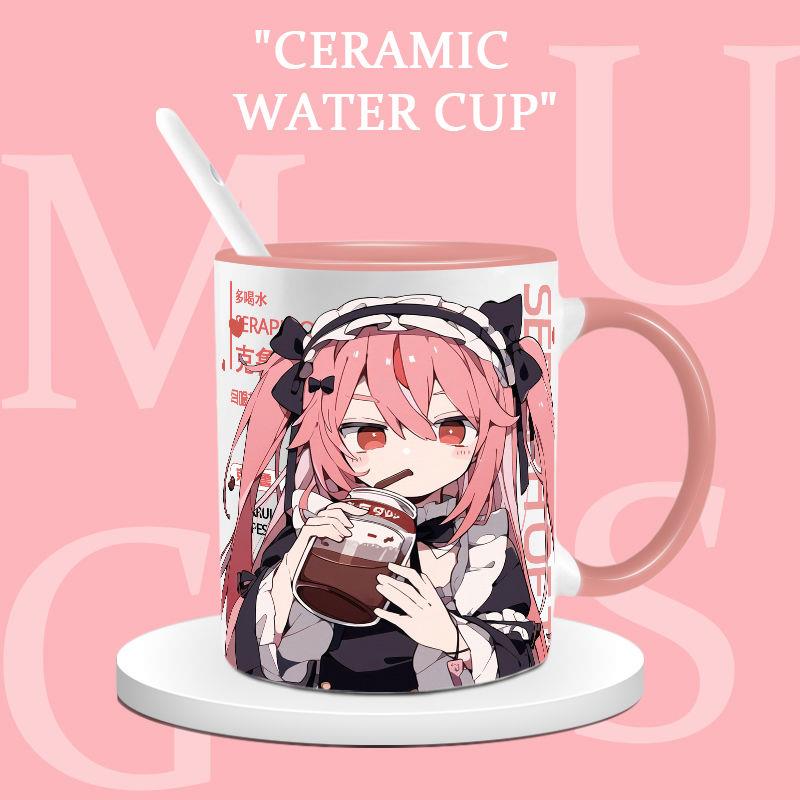 终结的炽天使克鲁鲁周边办公室水杯马克杯陶瓷杯咖啡杯二次元水杯