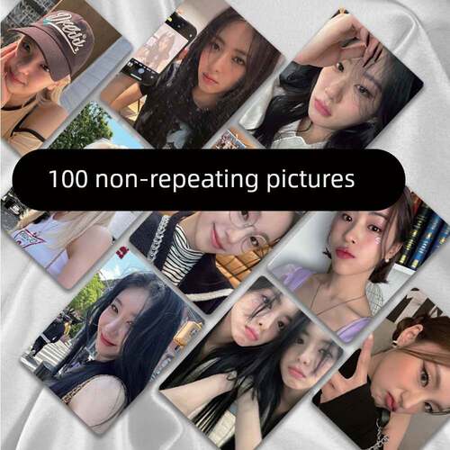 精选ITZY团体100张不重覆小卡三寸高清LOMO卡拍立得周边收藏卡片