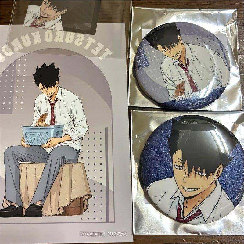 黑尾铁朗 排球少年 新东武动物园2025 日谷散闪大头半身吧唧徽章