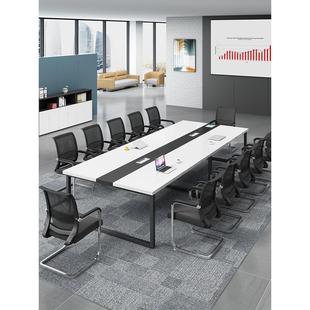 办公家具会议桌简约员工长条开会桌方形会议桌培训桌大小型办公桌