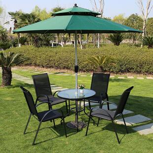 户外桌椅套装度假村咖啡厅奶茶店室外阳台特斯林椅庭院三件套组合