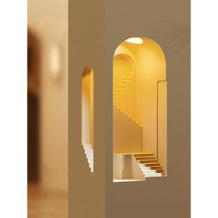 石膏灯嵌入式墙壁灯客厅墙角感应小夜灯预埋楼梯拐角墙体壁龛灯具